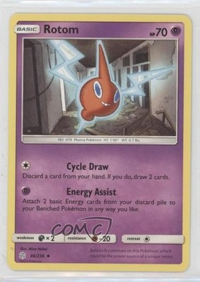 Rotom Pokémon Sun & Moon Cosmic Eclipse #86