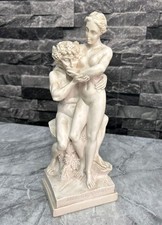 Vintage Aphrodite Nude Statue Greek Goddess & Man Sculpture Figurine 27cm Tall