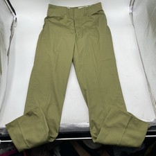 VINTAGE Boy Scouts Pants Men Green Official Uniform Twill Cotton 30x32 VGC