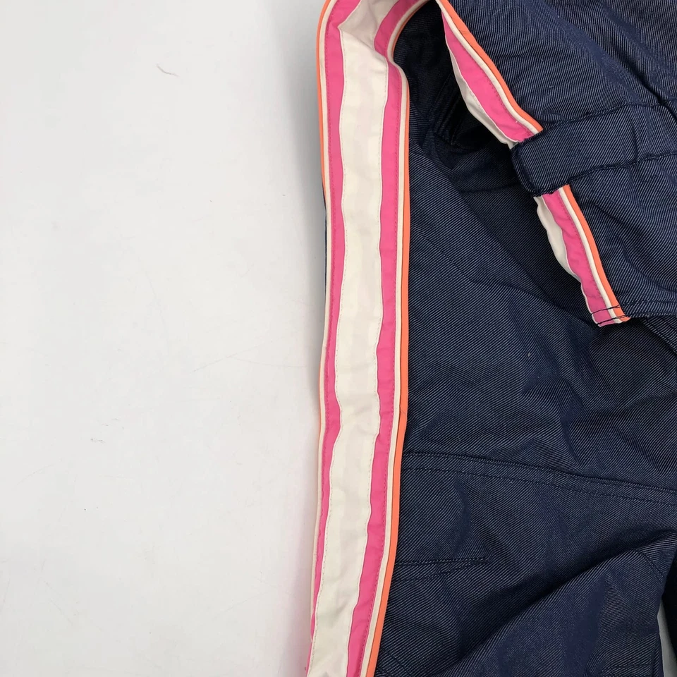 Mono con tirantes de nieve azul y rosa Obermeyer | Para niñas, talla 8 Foto 2 de 4