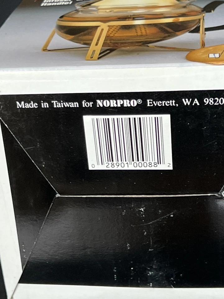 Vintage.NORPRO, 2 Cup Chrome Tea Brewer With Exclusive Infuser Lift Handle. NIB. - Image 3 of 4