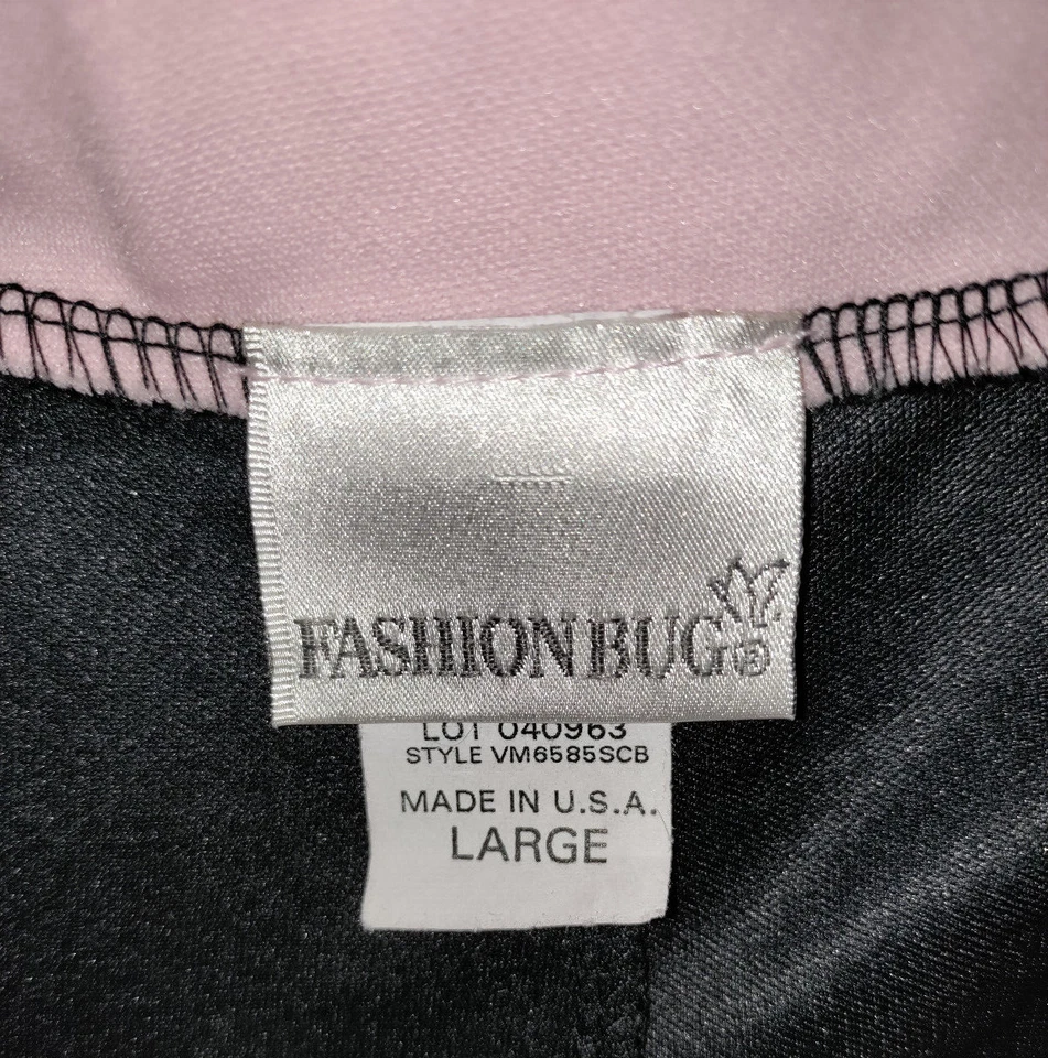 NEW WOMENS FASHION BUG BLACK W/ PINK KNIT PULL ON SKORT  SIZE L MADE IN USA - Image 3 of 3