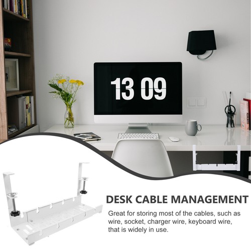 Cable Management Rack Basket under Desk Wire Organizers for Cords - Afbeelding 8 van 12