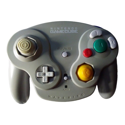 Controller Nintendo Gamecube nero autentico e grigio wireless - Foto 2 di 11