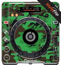 Pioneer CDJ-800 MK2 | Green Camo | Protective Decal | StyleFlip Skins