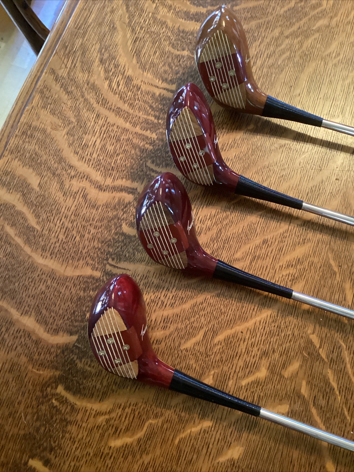 PERSIMMON WOODS Macgregor Tommy Armour Neutralizer RH Golf Clubs 1,2,3