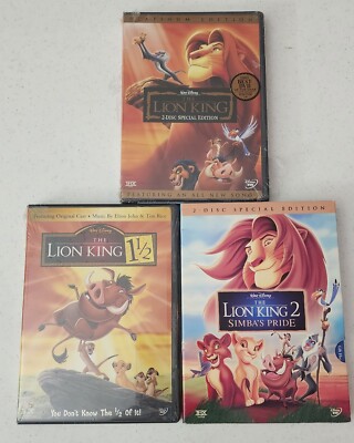 Disney The Lion King, The Lion King 1/2, The Lion King Blu-ray Movie  set