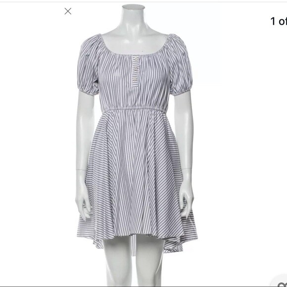 NWT Caroline Constas Bardot Stripe Dress XS | eBay NWT Caroline Constas Bardot Stripe Dress XS | eBay