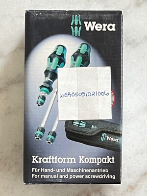 Wera 05-051021-006, Kraftform Kompakt 20 CZ, Screwdriver w/ Pouch, 7-Pieces, NEW