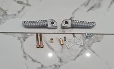 Yamaha XJR400 1993 - 1999 set pillion passenger footrest pegs Silver all years