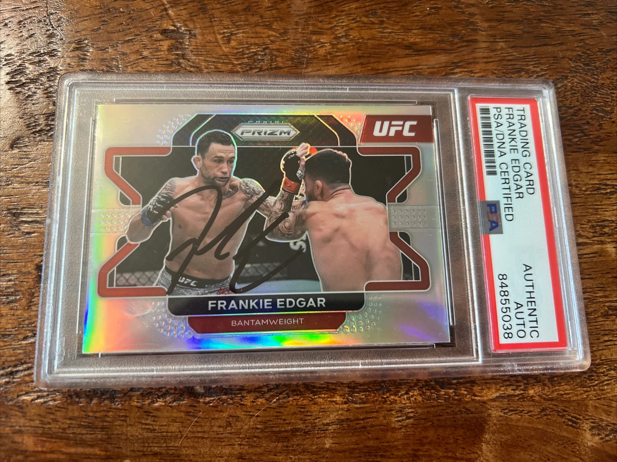 Frankie Edgar IP Signed Prizm Card Psa Dna Coa Slab Autographed