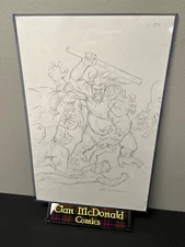 John Carter Warlord of Mars Interior Page 54 Pencils by Greg Hildebrant on 12x18