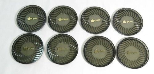 Eight Vintage Early 1980's Apple Computer Logo Drink Coasters, Made in USA - Picture 2 of 3