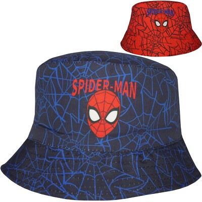 Marvel Spiderman Boys Bucket Summer Hat YE40065 UK