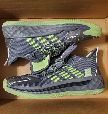 Adidas Pro Boost Low Green Grey Mens Size 8.5 Sneaker Basketball Shoes FW8525