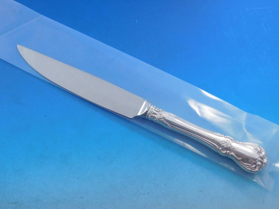 Juego de cuchillos para carne Old Master by Towle de plata esterlina 4 piezas HHWS hechos a medida 8 1/2" Foto 4 de 4