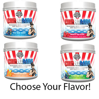 Merica Labz Suprimos BCAA/EAA Supplement with Eletrolytes 30 Servs - All Flavors