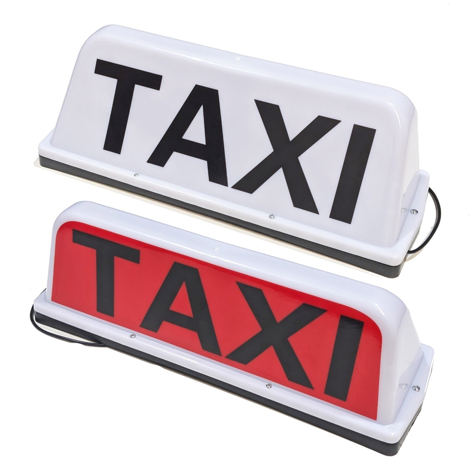 17"" 43cm LED Magnetic Taxi Roof Sign Light White Taxi Meter Cab Light UK Legal