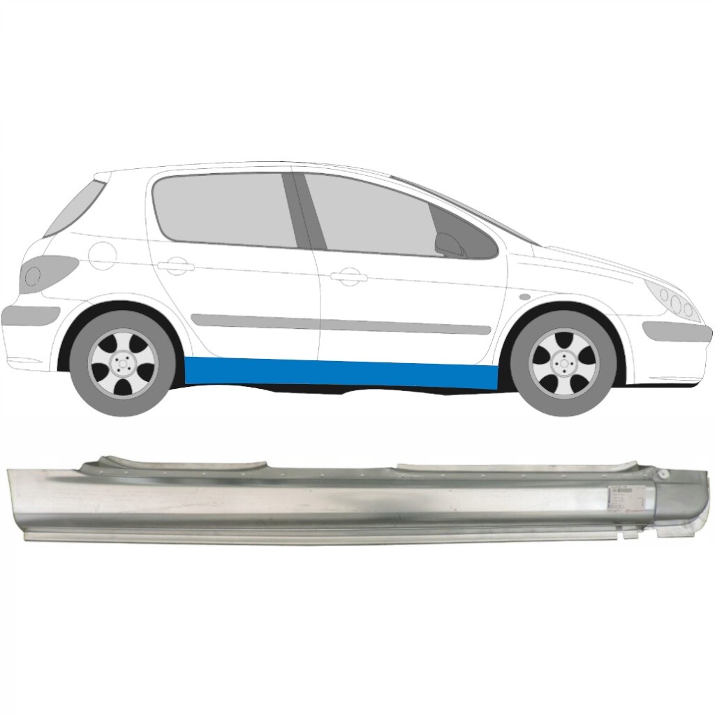 PEUGEOT 307 2001-2008 5 DOOR FULL SILL REPAIR PANEL ROCKER PANEL / RIGHT RH