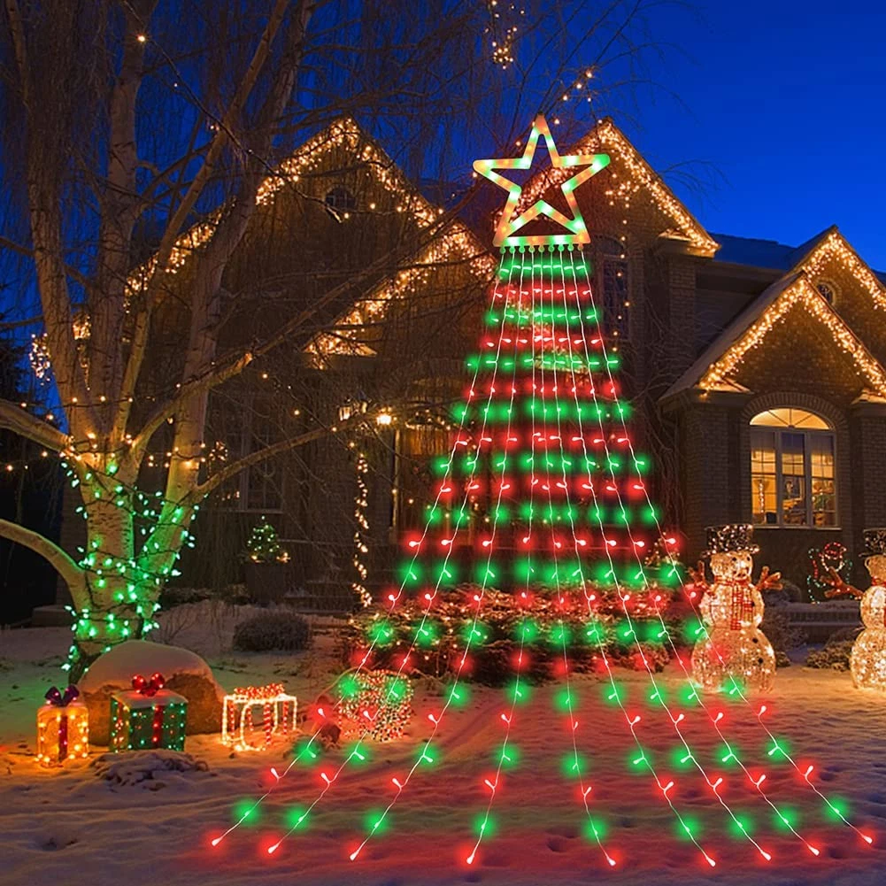Christmas Decorations Outdoor Lights 11.5 Ft 317 LED Star