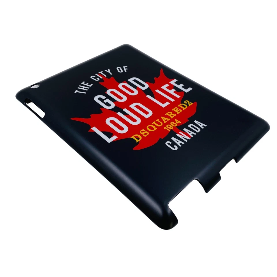 Dsquared2 Canada Black Hard Case Cover For Apple iPad 2 18 cm x 24 cm - Image 3 of 4
