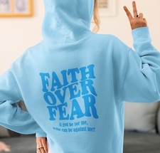 Faith Over Fear Christian Hoodie, Jesus Hoodie, Unisex Pullover, Sweatshirt