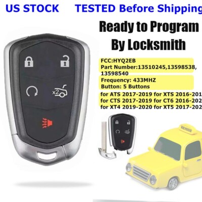 OEM CADILLAC ATS CTS XTS PROXIMITY SMART KEYLESS REMOTE FOB TRANSMITTER HYQ2AB E - Foto 12