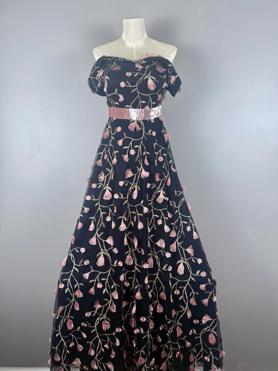 ebay embroidered dress Sophia Embroidered Midi Dress
