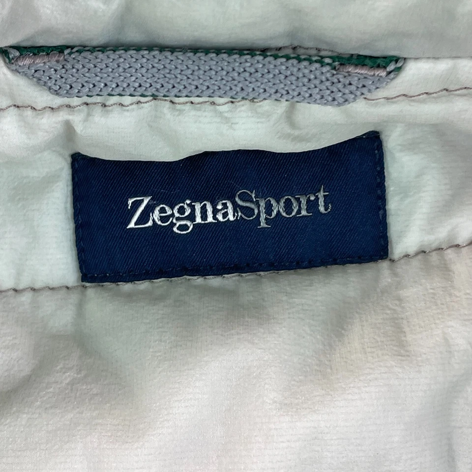 Zegna Sport Thermore Jacket Men Small Platinum Grey Button Zip Up Designer Work - Image 2 of 4