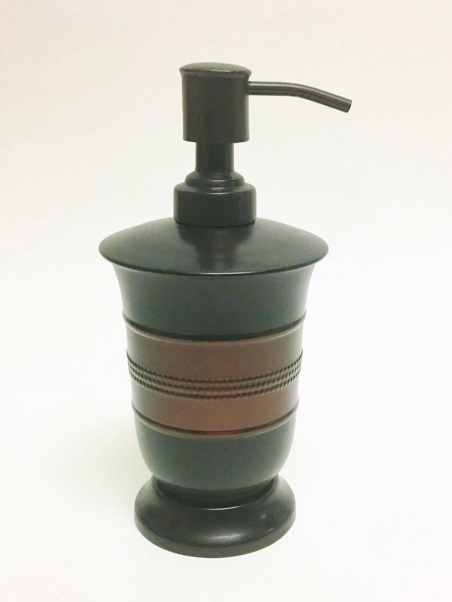 Dispenser Sapone Bagno Nero, Dispenser di Sapone oderno, 8.5 OZ