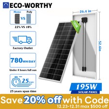 ECO-WORTHY 100W 200W 400W 1000W Watt Solar Pa...