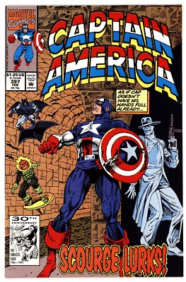 Captain America (1st Series) #397 NM 9.4 1991 Vs Mother Night Rik Levins Cover