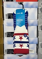 Stance 559 Fusion Crew NBA Red Blue Stars Basketball Sock Size M 6-8.5 