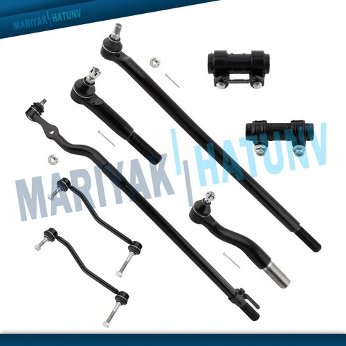 8PCS Drag Link Inner Outer Tie Rod Linkage Ford Excursion F250 Super