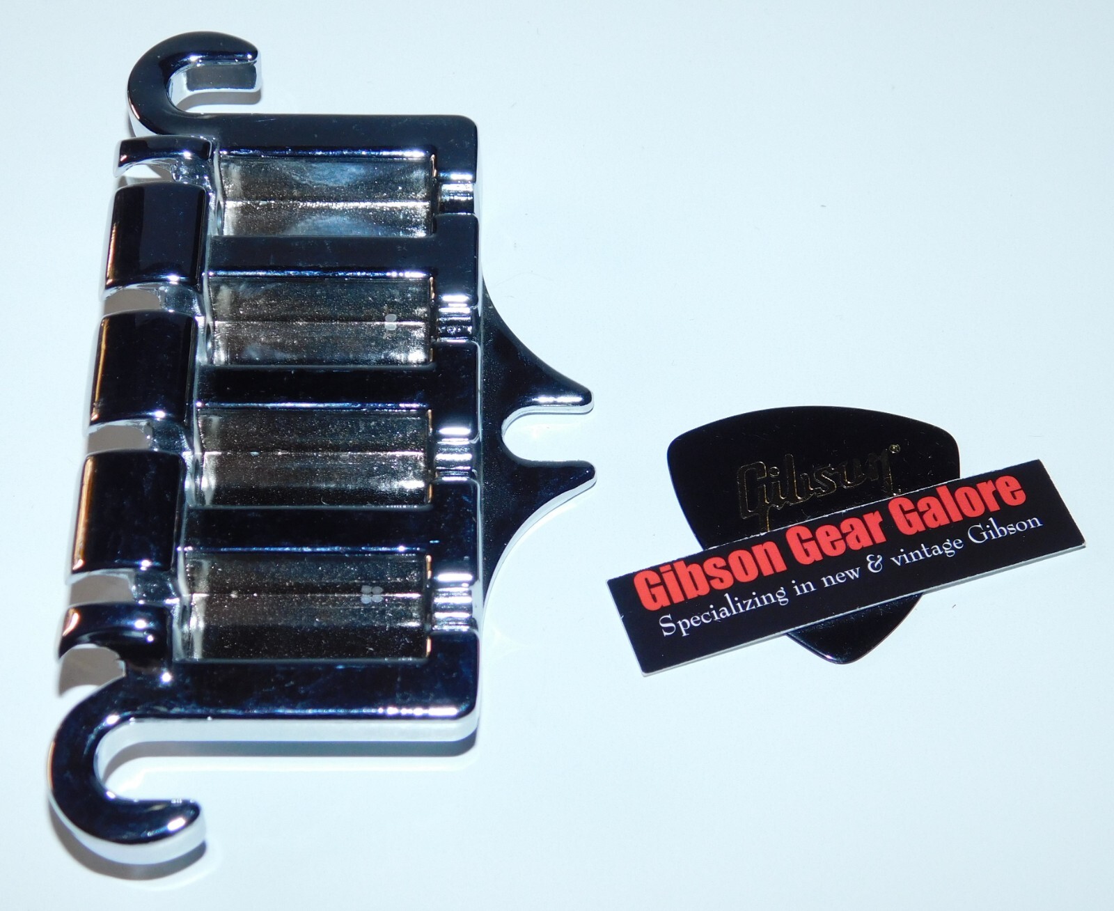 Gibson Bass Tailpiece Bridge Frame Chrome 4 String Guitar Parts Project 3 Point