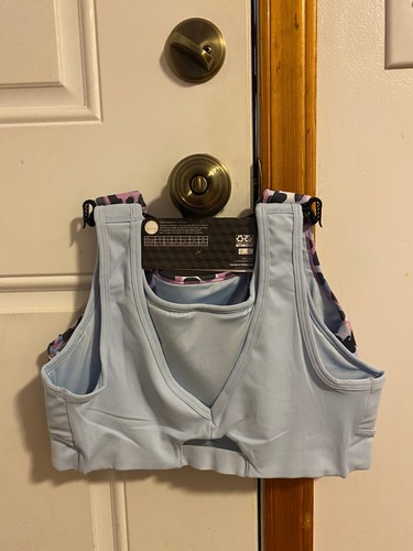 NWT GIRLS SIZE XXL ATHLETIC WORKS 2 PACK KEYHOLE SPORT BRAS BAND SIZE 38 - Picture 6 of 9