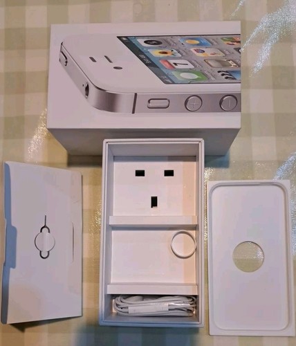 Apple iPhone 4s Empty Box Superb Condition + Original Earplugs, Instructions Etc - Zdjęcie 3 z 4
