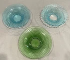 Vintage Fenton Glass Trinket Dishes/Tea Light Holders Set Of 3