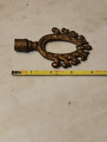 Antique Lamp Finial 1920's Cast Iron Figural Electric Shade Restoration Project - Picture 6 of 6