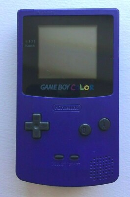 Nintendo Game Boy Color Console GBC CGB-001 - Grape Purple - 100% OEM - Tested
