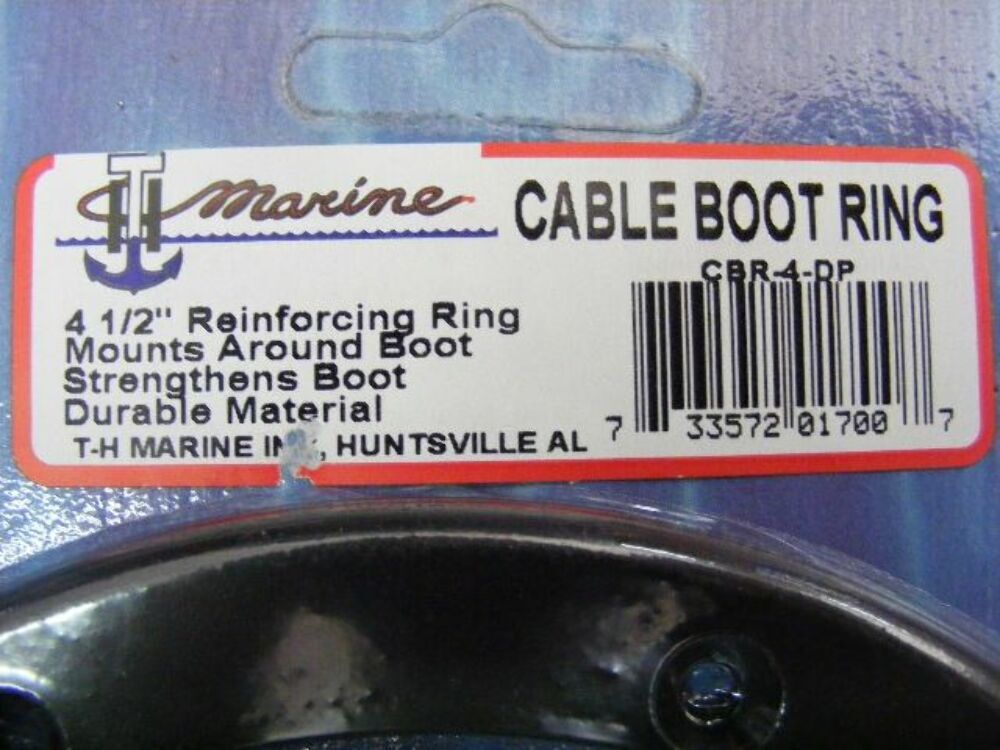 T-H Marine CBR-4-DP Reinforcing Ring for Cable Boot 4.5" BLACK Rigging Line