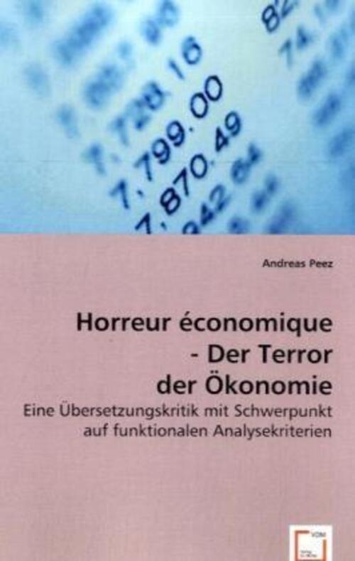 Thumbnail - Andreas Peez | Horreur Économique - Der Terror Der Ökonomie |