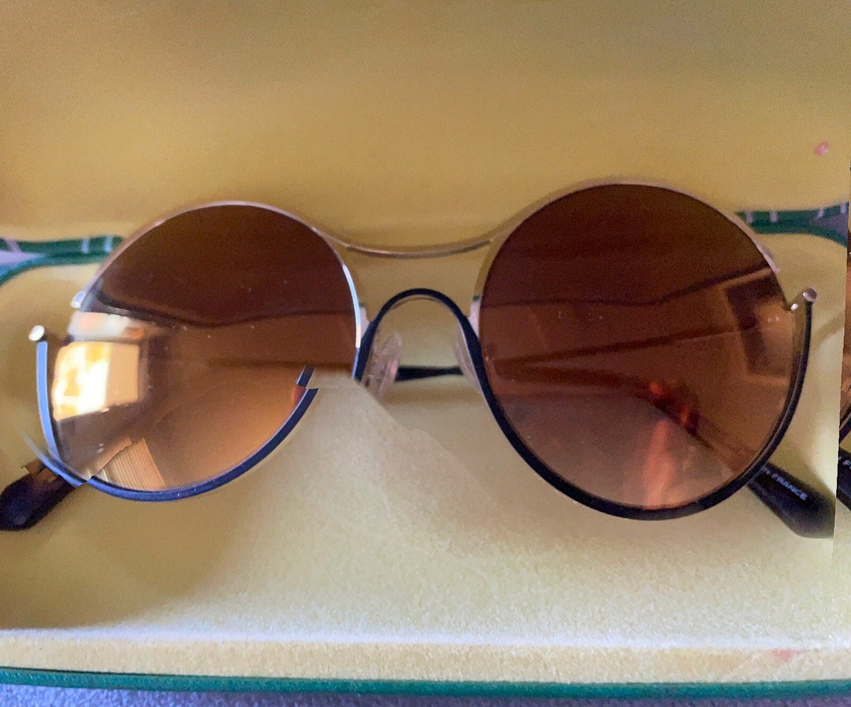 BALMAIN Gradient Sunglasses BL 2520B C01 Made In France Balmain BL 2520B Gold Round Women main image 4