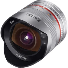 Rokinon 8mm F2.8 UMC Fisheye II (Silver) Lens for Sony E-Mount (NEX) Cameras 
