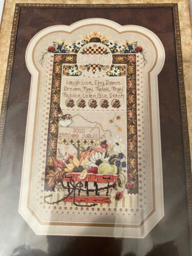Stoney Creek 2010 Stitching Jubilee Commemorative Sampler "Take Time" Pattern - Imagen 2 de 2