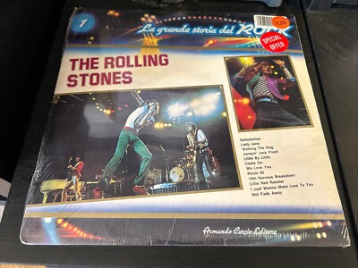 The Rolling Stones ''La Grande storia del Rock'' Import Greatest Hits LP 1981 M02