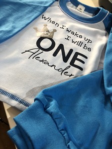 1st birthday pajamas girl