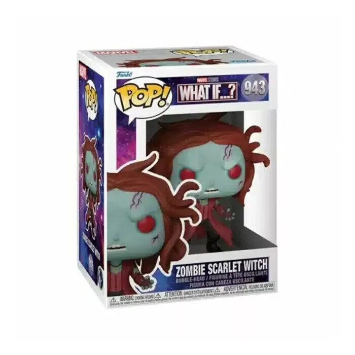 Funko Pop! Marvel: What If? Zombie Scarlet Witch Vinyl Figure #943 #57378  889698573788 | eBay UK