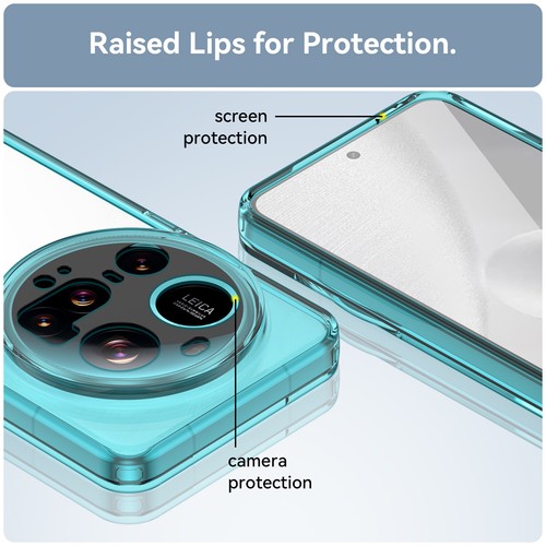 For Xiaomi 15 Ultra, Shockproof Clear Crystal Hybrid Armor Shell Cover Case - 第 6/21 張圖片