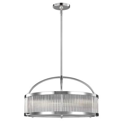 Chrom Klassisch Hängelampe Pendelleuchte 6x3,5W/LED IP44 53,7x175,7   40 [cm]